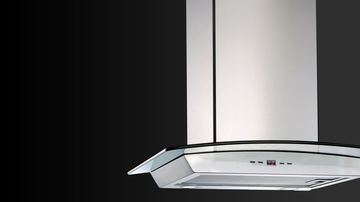 90cm Canopy Range hood Glass