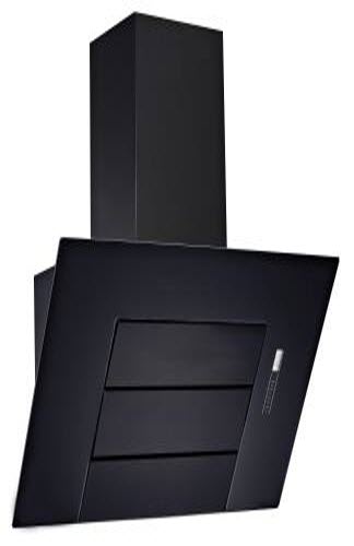90cm Black Squared Glass Canopy